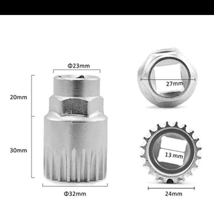 Kunci crank Rantai sepeda wheel spoke spanner wrench repair kit M0180