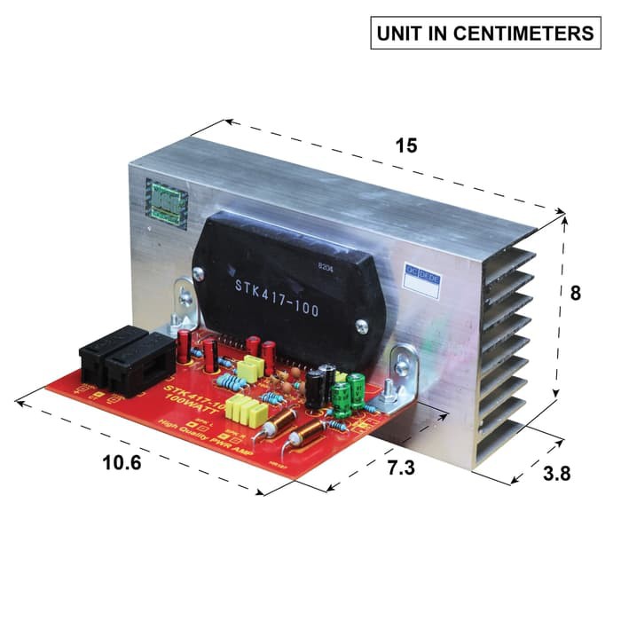 KIT POWER STK 417-100 STEREO 100W POWER AMPLIFIER STK 417 100 AMP AUDIO TR STK417 BELL BGR STK SANYO