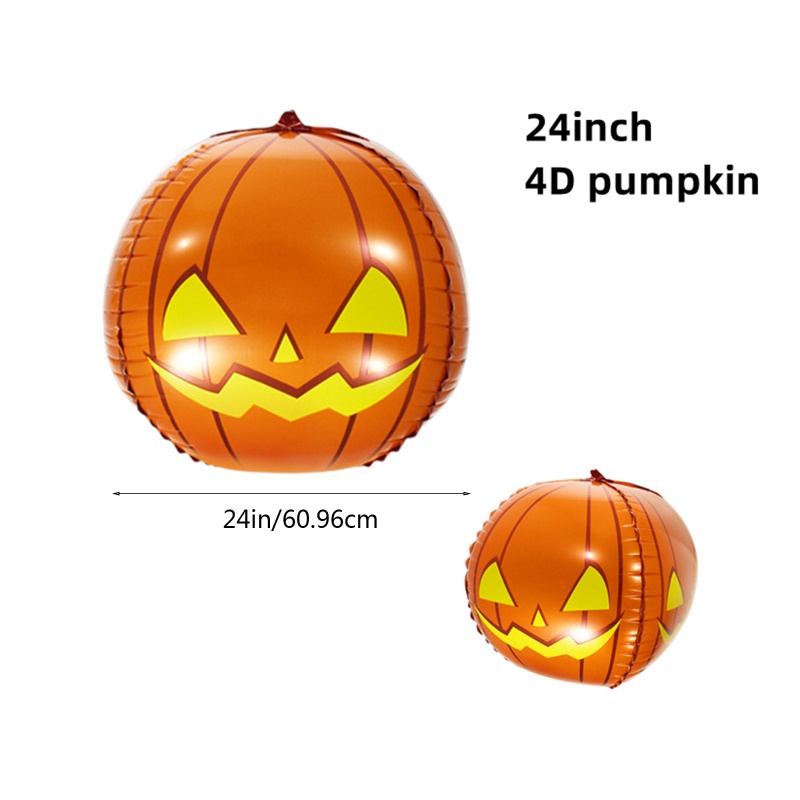 Zzz Balon 4D Bentuk Labu Halloween Untuk Dekorasi Pesta Anak