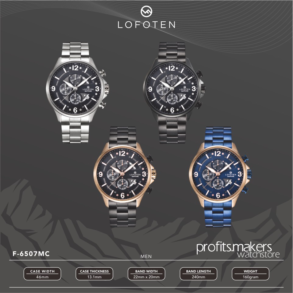 LOFOTEN Watch F6507MC / F 6507 MC/ F-6507-MC Jam Tangan ORIGINAL