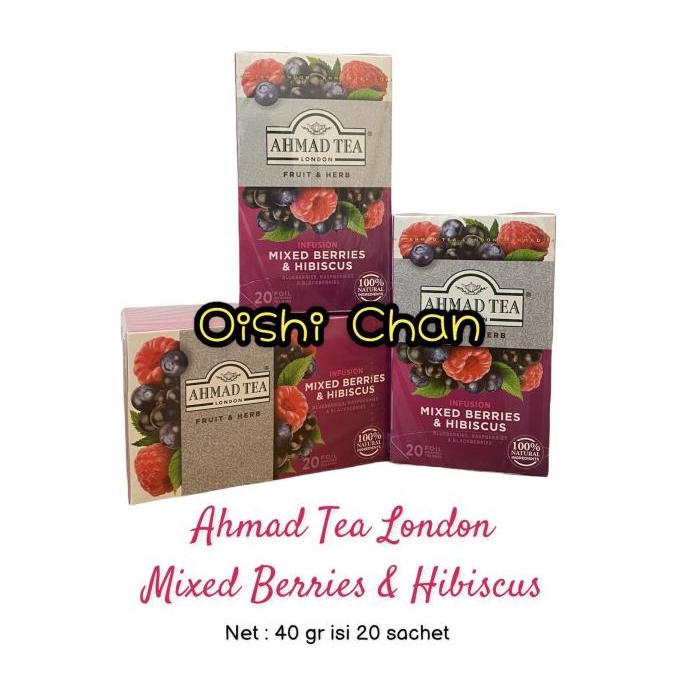 

(BISA COD) Ahmad Tea Mixed Berries Hibiscus - 40gr TERLENGKAP Kode 1028