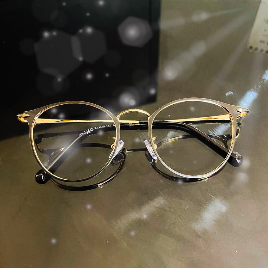 KACAMATA PHOTOCROMIC 1326 FREE BOX DAN LAP WANITA PRIA TERBARU FRAME TITANIUM OPTIK FASHION