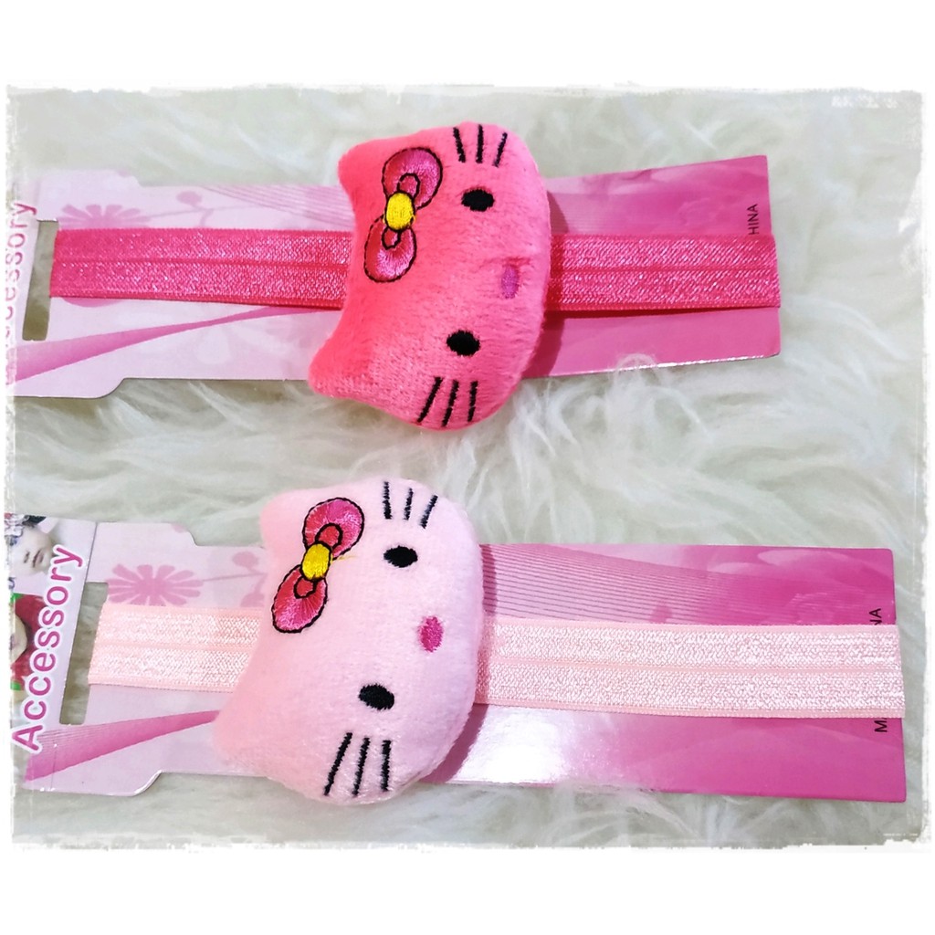 HG04 Headband Bandana Glossy Foe Kepala Hello Kitty 31cm