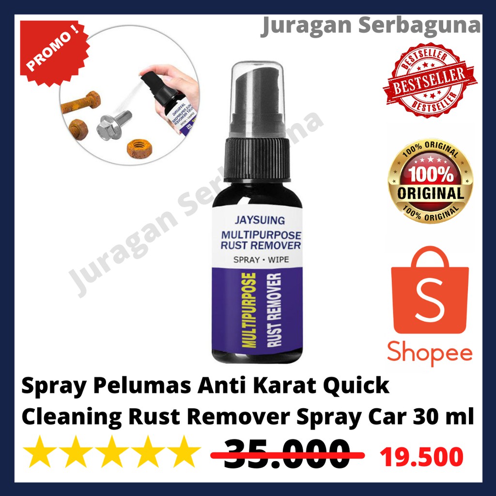 Spray Pelumas Anti Karat Quick Cleaning Rust Remover Spray Car 30 ml