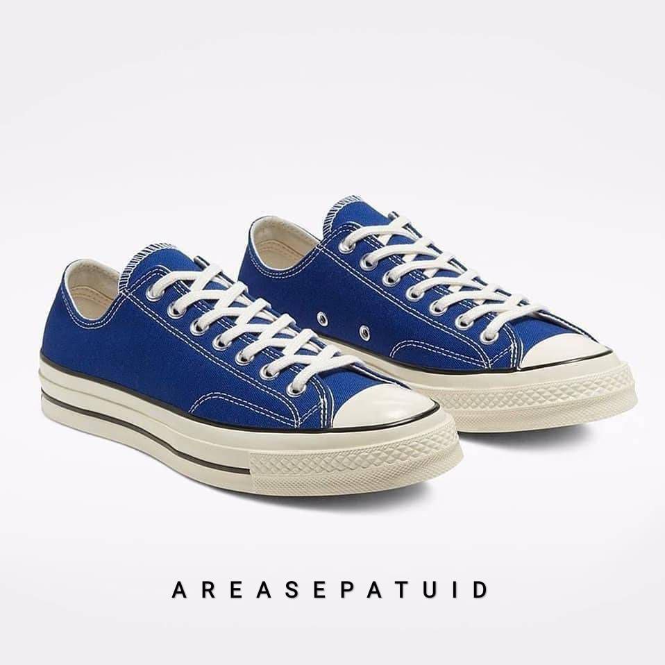 [100% ORIGINAL] CONVERSE CHUCK TAYLOR 70S LOW " RUSH BLUE " 168514C - SEPATU SNEAKERS PRIA - PT MAP