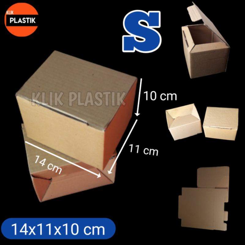 

KARDUS S COKLAT 14x11x10 cm DUS KARTON BOX KOTAK HP AKSESORIS PACKING