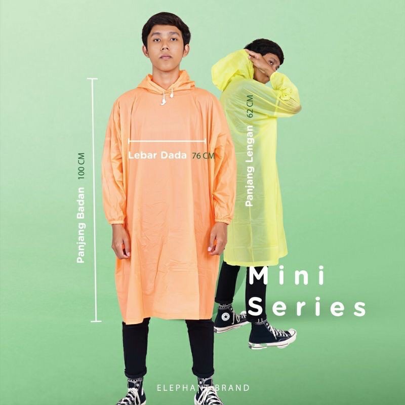 JAS HUJAN MINI ELEPHANT BRAND - Jas Hujan REMAJA Size Mini Raincoat