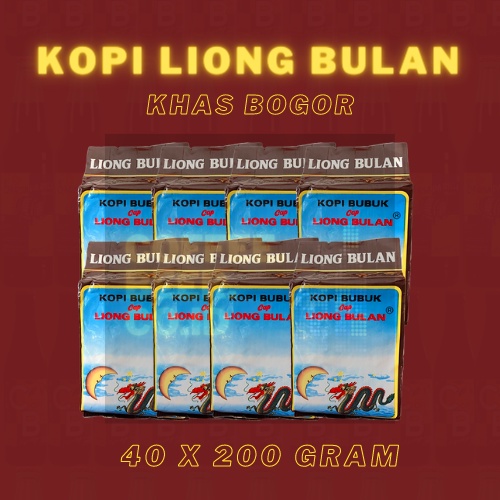 

[DUS] Kopi Liong Bulan Khas Bogor TANPA Gula 1 Bal/Dus/Kardus Isi 40 Buah