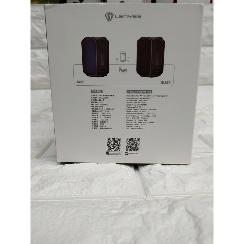 PORTABLE SPEAKER BLUETOOTH BT WIRELESS LENYES TWS S-805 S805