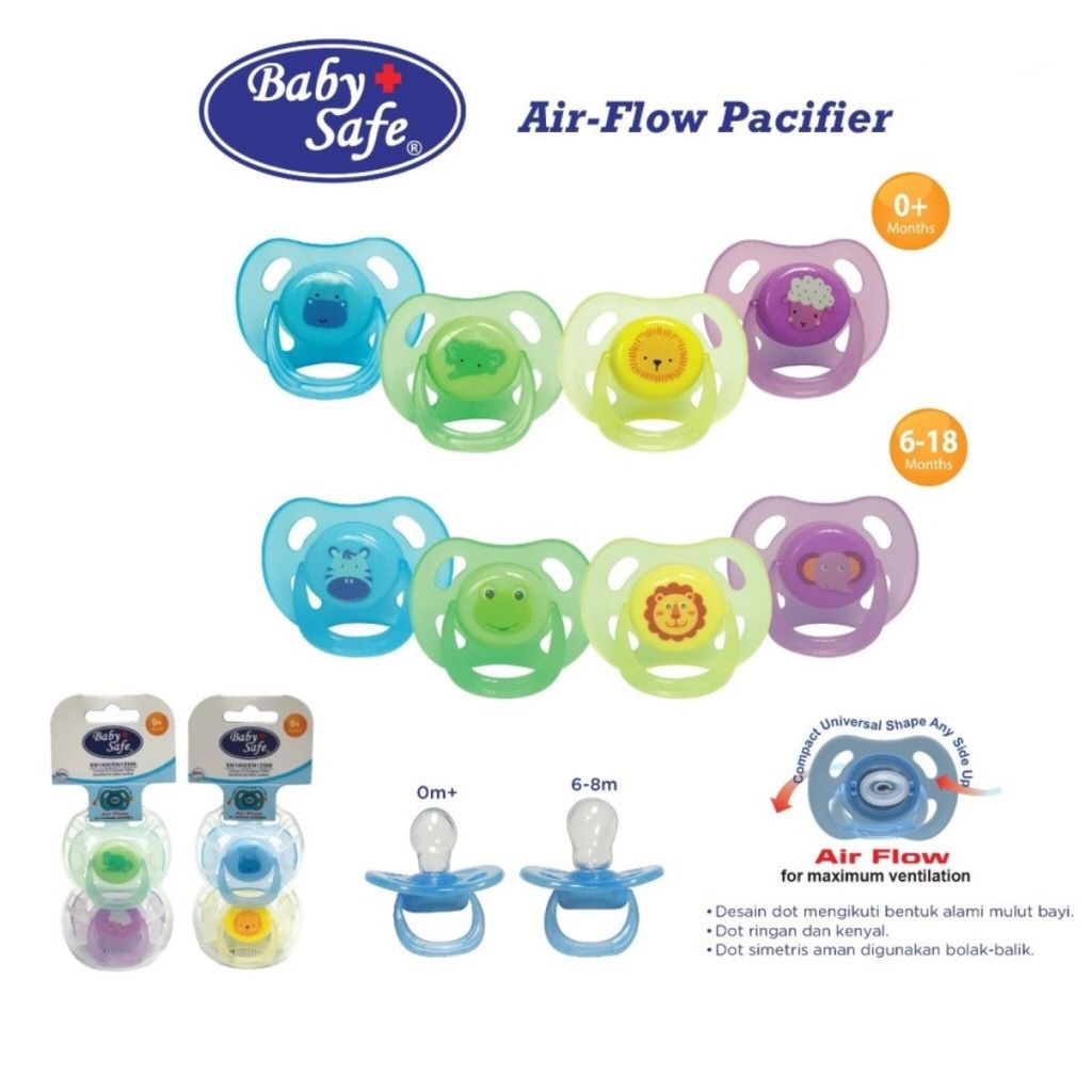 Baby Safe  Pacifier 0M+ / 6M+ Empeng bayi baby safe Air Flow Pacifier (empeng)