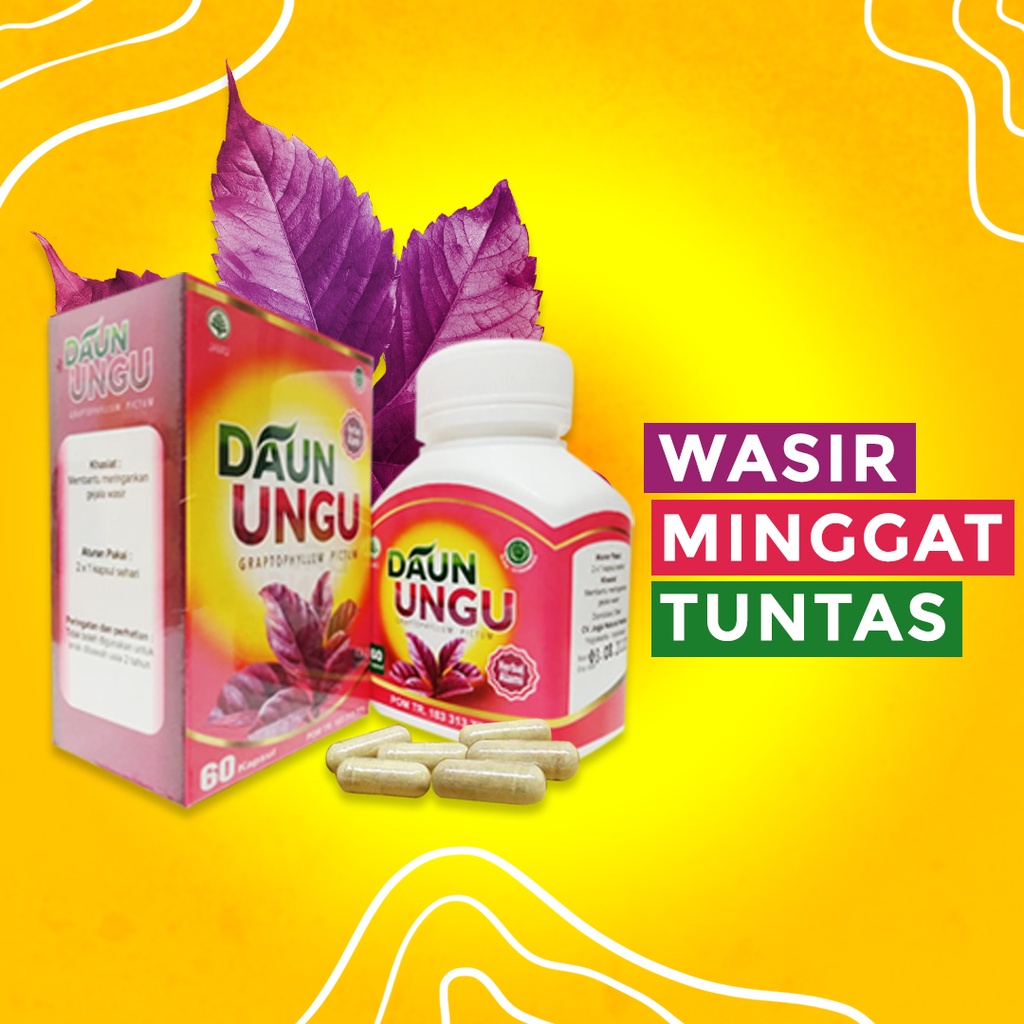 

BUY 2 GET 1 Herbal obat wasir ambeyen alami Kapsul Daun Ungu