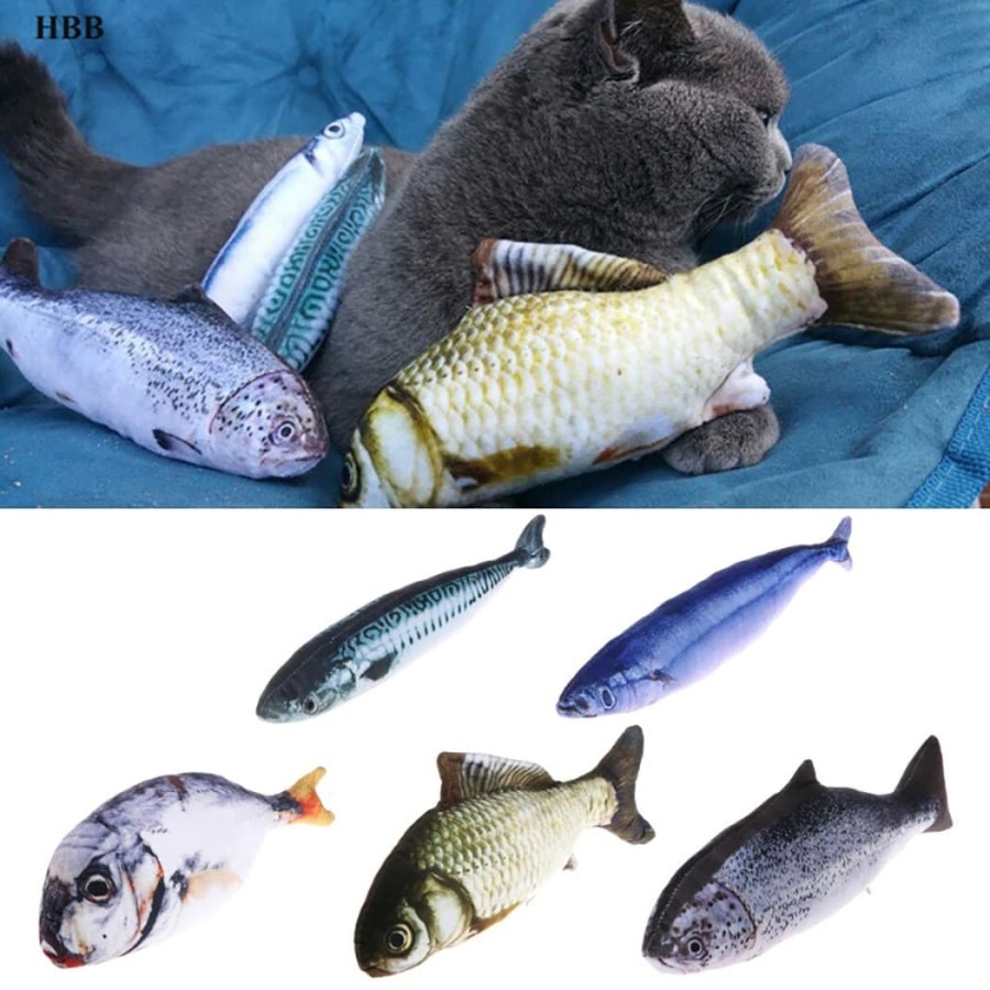 Mainan Kucing Ikan Catnip 20cm Murah