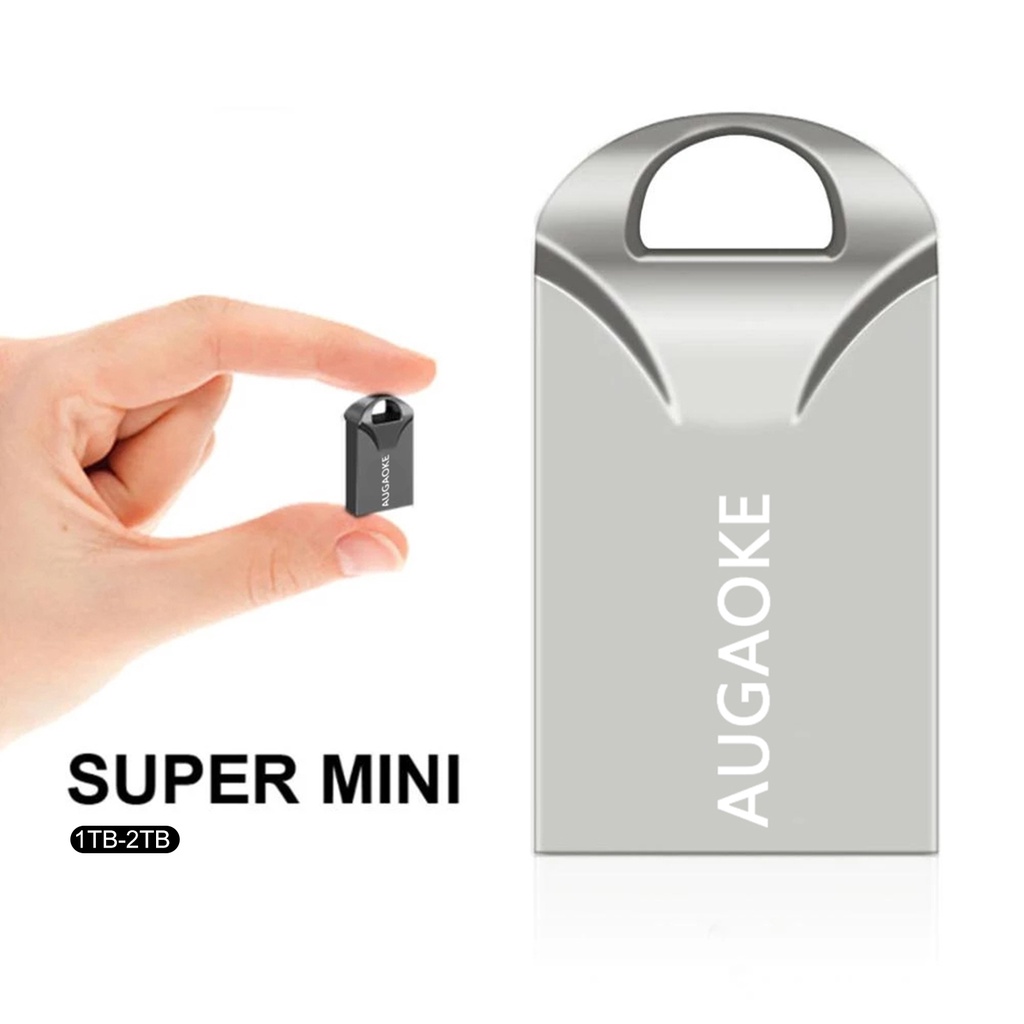 Flashdisk USB 3.0 1TB 2TB Mini Bahan Metal Anti Air Untuk Komputer