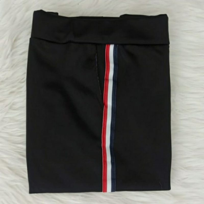 Legging salur Legging salur lis putih samping / Legging wanita Legging