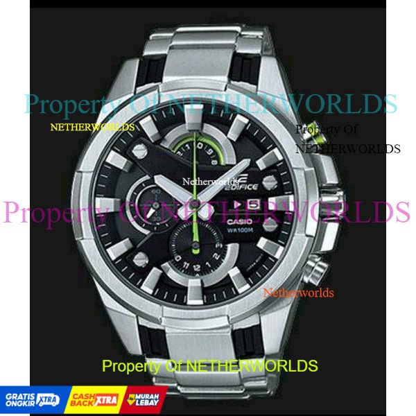 Jam Casio Edifice EFR 540D - 1Av Stainless Silver Dial Black