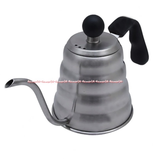 Krishome S/S 304 Coffee Pot Gooseneck With Black Handle 700ml Kris Home Teko Cerek Ujung Runcing Model Ulir Untuk Seduh Teh Kopi Stainless Steel Goo seneck SS