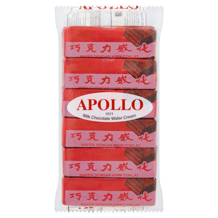 

Apollo Milk Wafer Cream Wafer Salut Dengan Krim Susu 1 pack isi 48 pcs x 12 gr