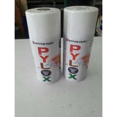 Cat pylox. cat spray 300 cc warna hitam putih