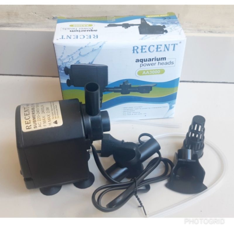 Mesin aquarium AA3000 - Mesin filter aquarim - Mesin sirkulasi air Ketinggian max : 2 Meter