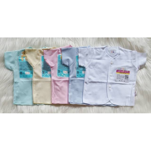 Libby BAJU PENDEK Bayi Anak Polos (3pcs/pack) Baju Lengan Pendek Bayi UNISEX