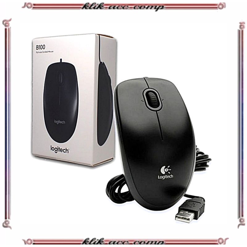 Logitech B100 Optical USB Mouse B 100 original