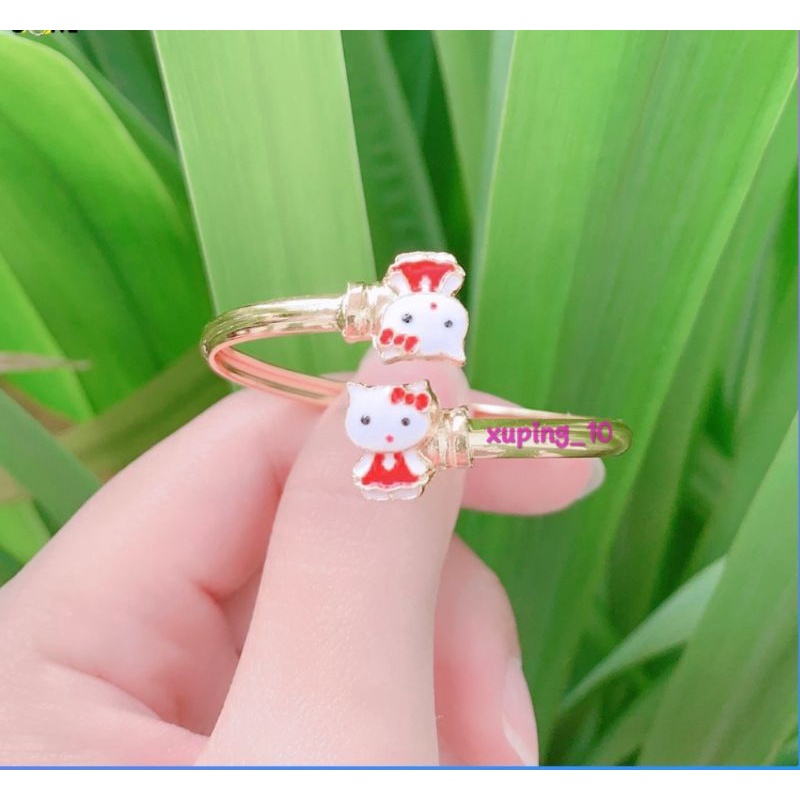 Gelang Xuping Gold Gelang Tangan Anak Model Bangkok Permata