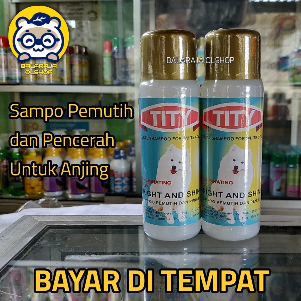 SAMPO ANJING BULU PUTIH PENCERAH DAN PEMUTIH BULU - TITY DOG 125 ML