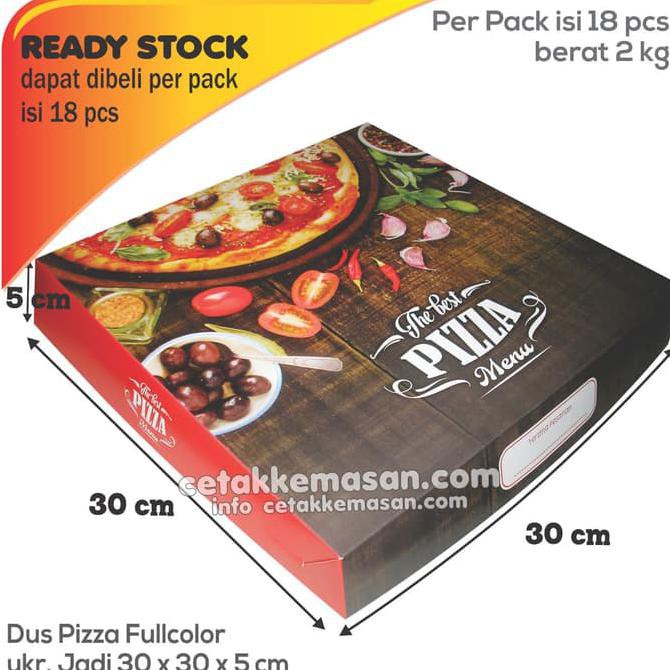 

READY COD BOX PIZZA uk 30 x 30 x 5 cm Full color TERMURAH