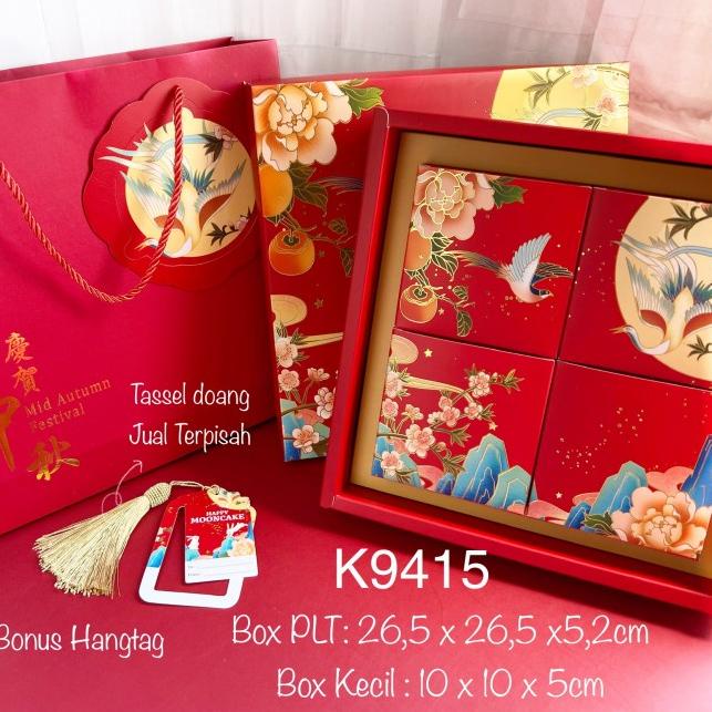 

지 Kotak Mooncake isi 4 K9415 dus Kue Bulan| Box| Packaging| K94 Terbaru