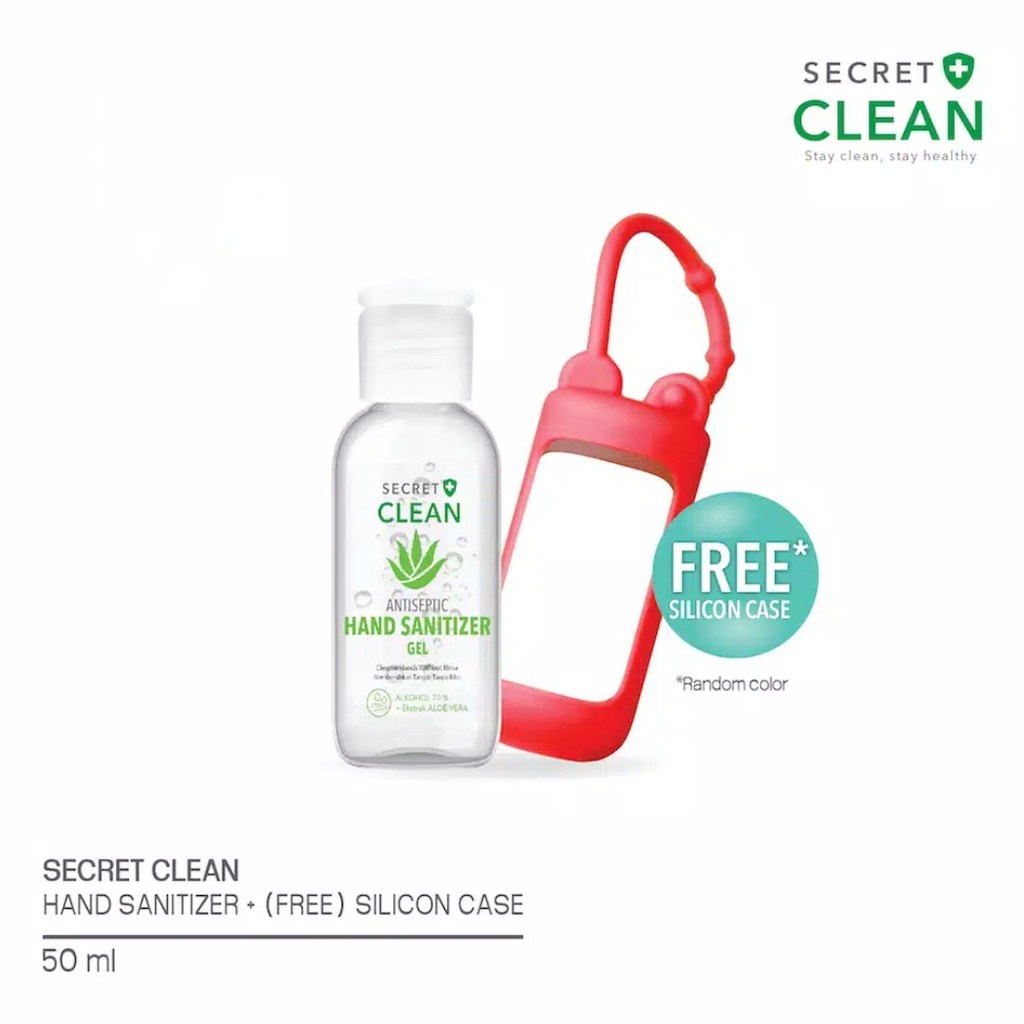 Secret Clean Hand Sanitizer Gel 50ml Aloe Vera