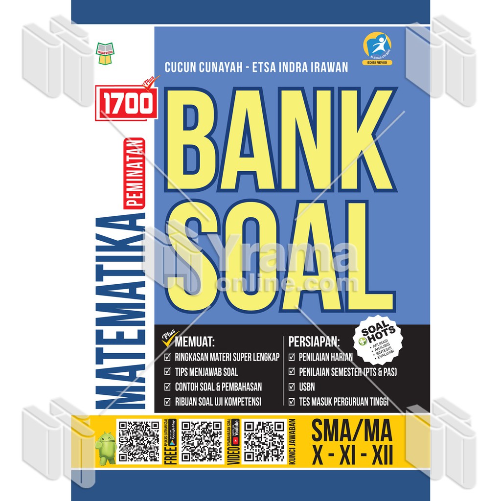 Buku 1700 Plus Bank Soal Matematika Peminatan Sma Ma Shopee