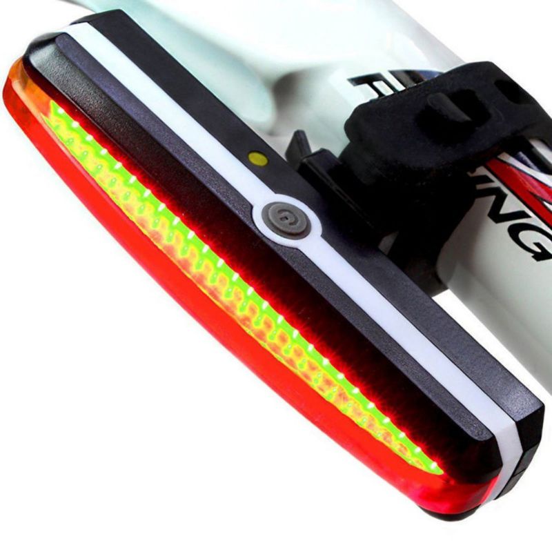 USB Rechargeable LED Bicycle Bike Cycling Front Rear Tail Light 6 Modes Bicycle Lamp Waterproof