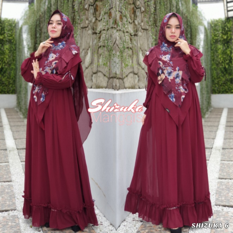 SHIZUKA 6 set gamis syari by SS