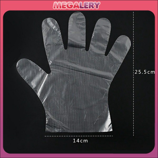 Disposable Gloves Sarung Tangan Plastik bening Sekali Pakai isi 100pcs/pack Higienis Steril