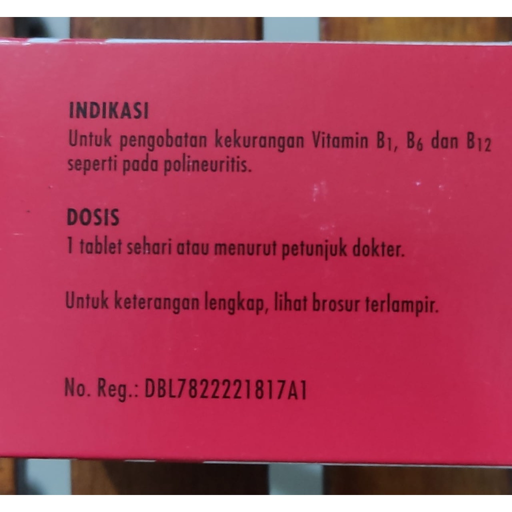 Neurosanbe 10 Tablet / Neurosanbe 5000 Isi 10 Tablet / Memenuhi Kebutuhan Vitamin B1 B6 &amp; B12