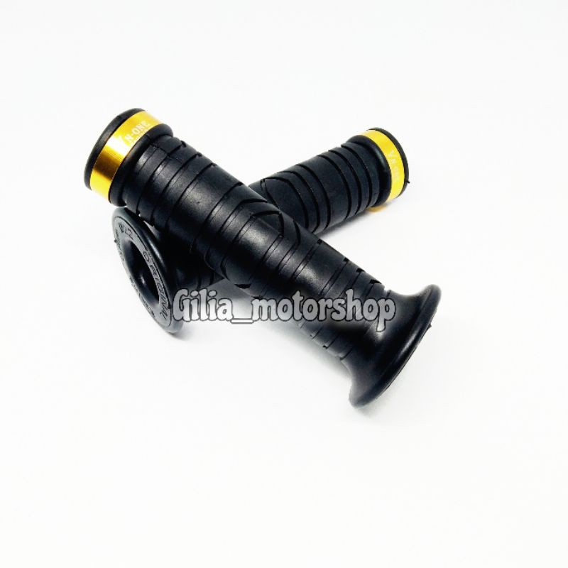 HANDGRIP MOTOR KARET HITAM UNIVERSAL HANDFAT GRIP KARET HITAM MEREK  VN-ONE UNIVERSAL