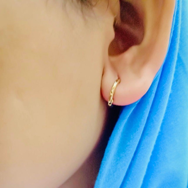 Anting anak / anting ring / yaxiya /xuping / lapis emas