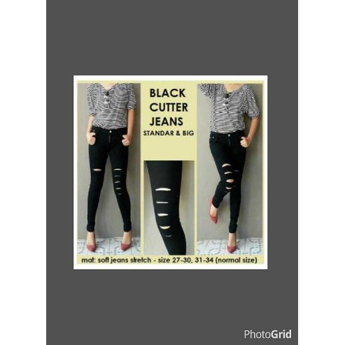 UNIX celana sobek cewek/celana jeans sobek wanita