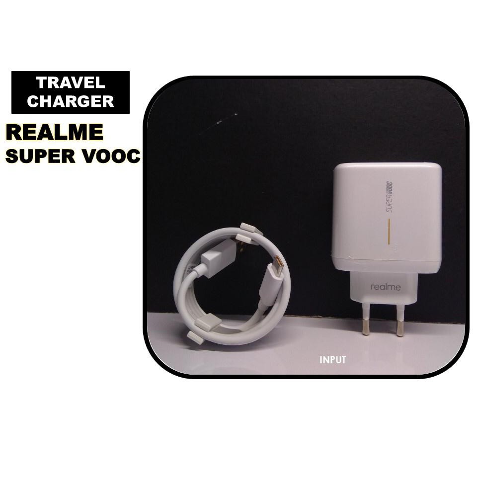 Travel Charger Fast Charging realme originsl 65W supervooc Type - c [QTOP.ID]