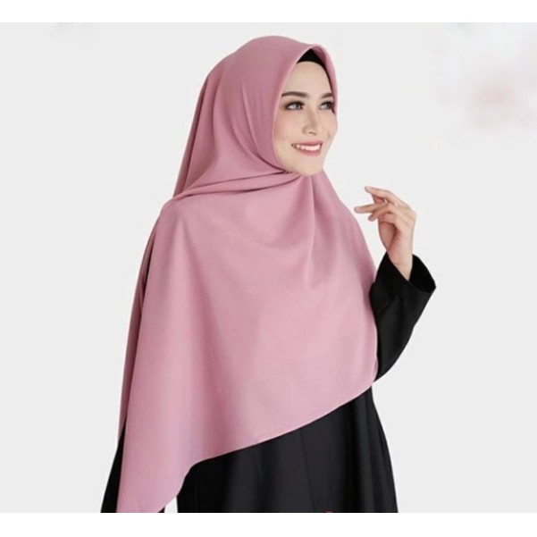 [BRAND HUSNA HIJAB] Khimar Segi Empat Wolfis 130cm / Kerudung Polos