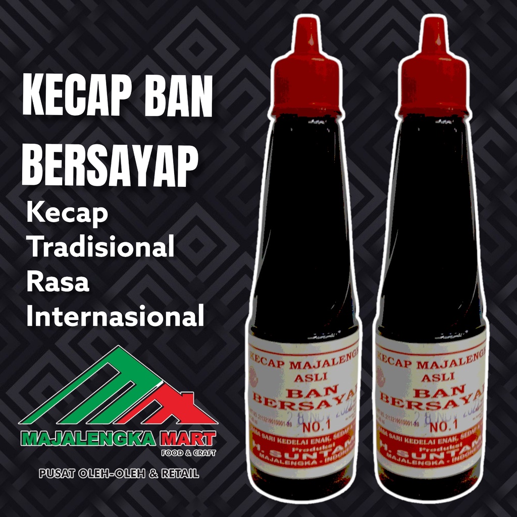 

Kecap Manis Sedang BAN BERSAYAP 140ml Kecap Tradisional Majalengka Mart