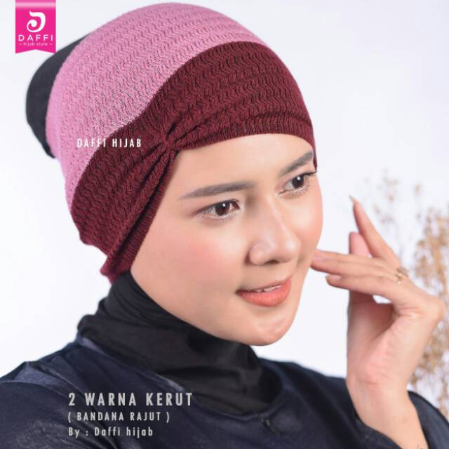 INER KERUT 2 Warna by Daffi Hijab