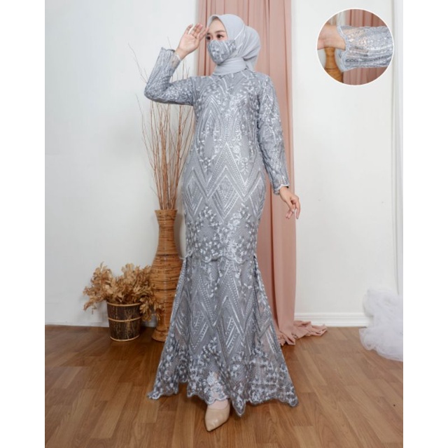 GAMIS DUYUNG MODERN/GAMIS TULLE TERLARIS/GAMIS LILAC