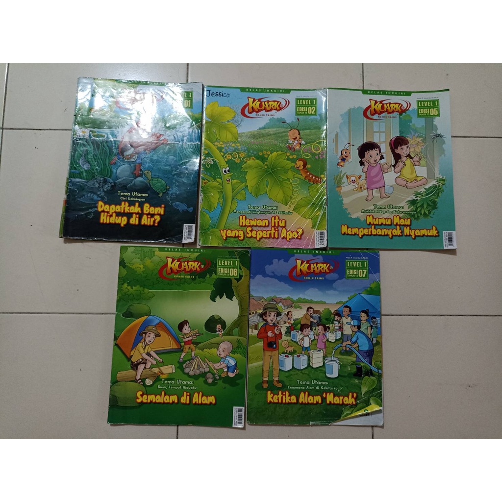 KOMIK SAINS KUARK LEVEL 1 TAHUN 15 PRELOVED