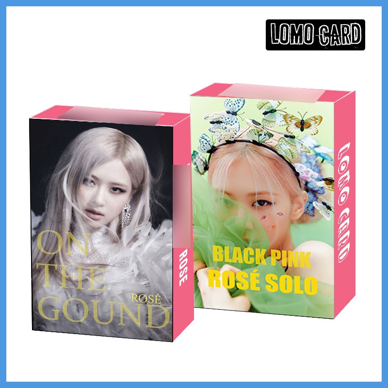 30pcs / Kotak Kartu Foto Album BlackPink Solo of The Ground LOMO