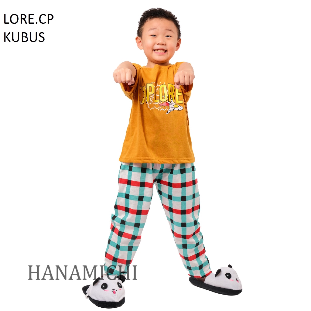 Hanamichi LORE.CP Baju Tidur Anak Bergambar Lengan Pendek