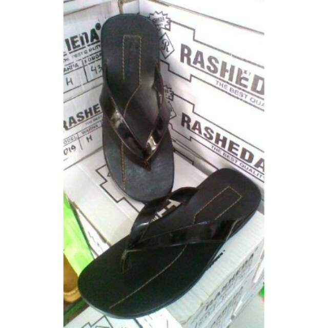 Sandal pria kulit asli Rasheda Gr 47