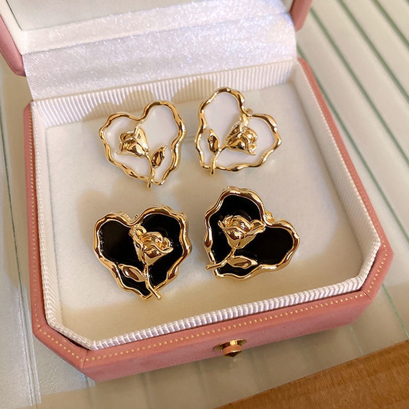 Anting Bentuk Bunga Tulip Gaya Retro