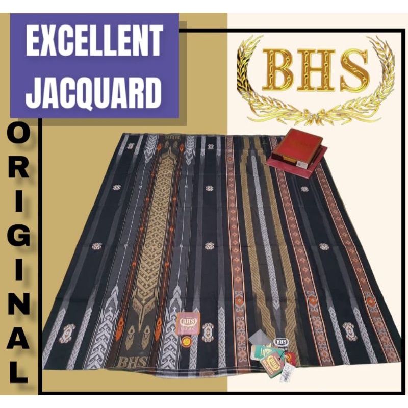 Sarung BHS Excellent JGT Original, Sarung BHS Excellent Jaquard Gunungan Timbul, Sarung BHS GOLD
