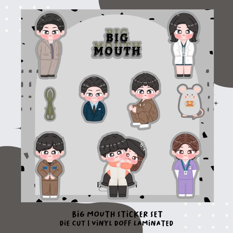 

BIG MOUTH KDRAMA MERCHANDISE | STIKER KDRAMA